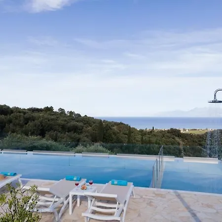 Villa Family Portes With Panoramic View! Pithos