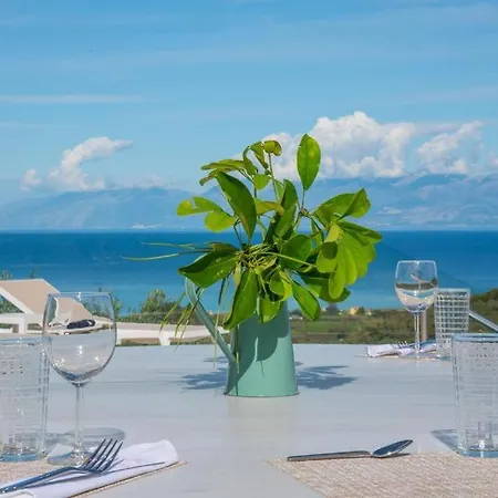 Vila Family Portes With Panoramic View! Pithos